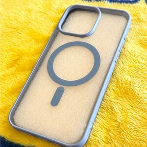 Brand New Sky Blue Transparent Luxurious iPhone 15 Pro Max Case